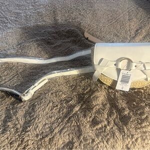 Torrid White and Tan Crossbody Bag